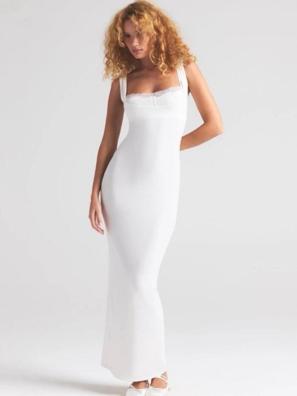 SKIMS Lounge Lace Tank Dress